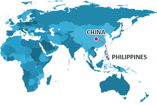 Door to Door Service China to Philippines