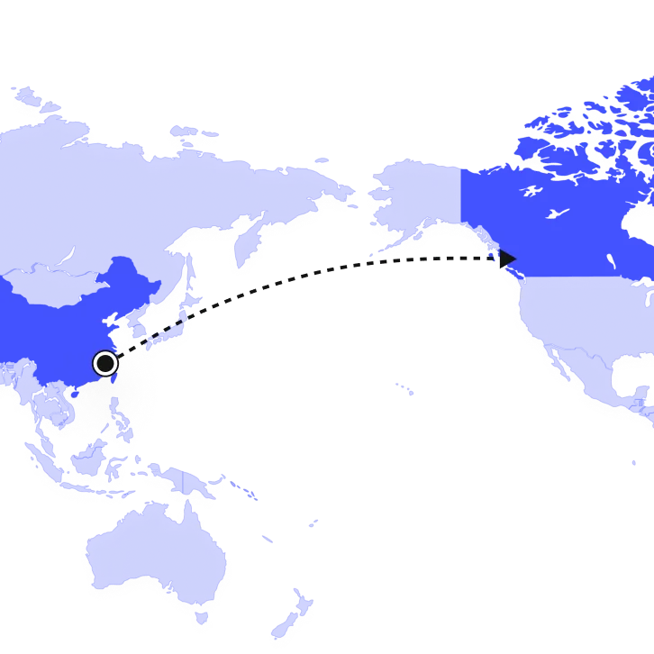 Versand von China nach Kanada